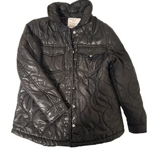 Urban Republic Shiny Black Kids Puffer Jacket